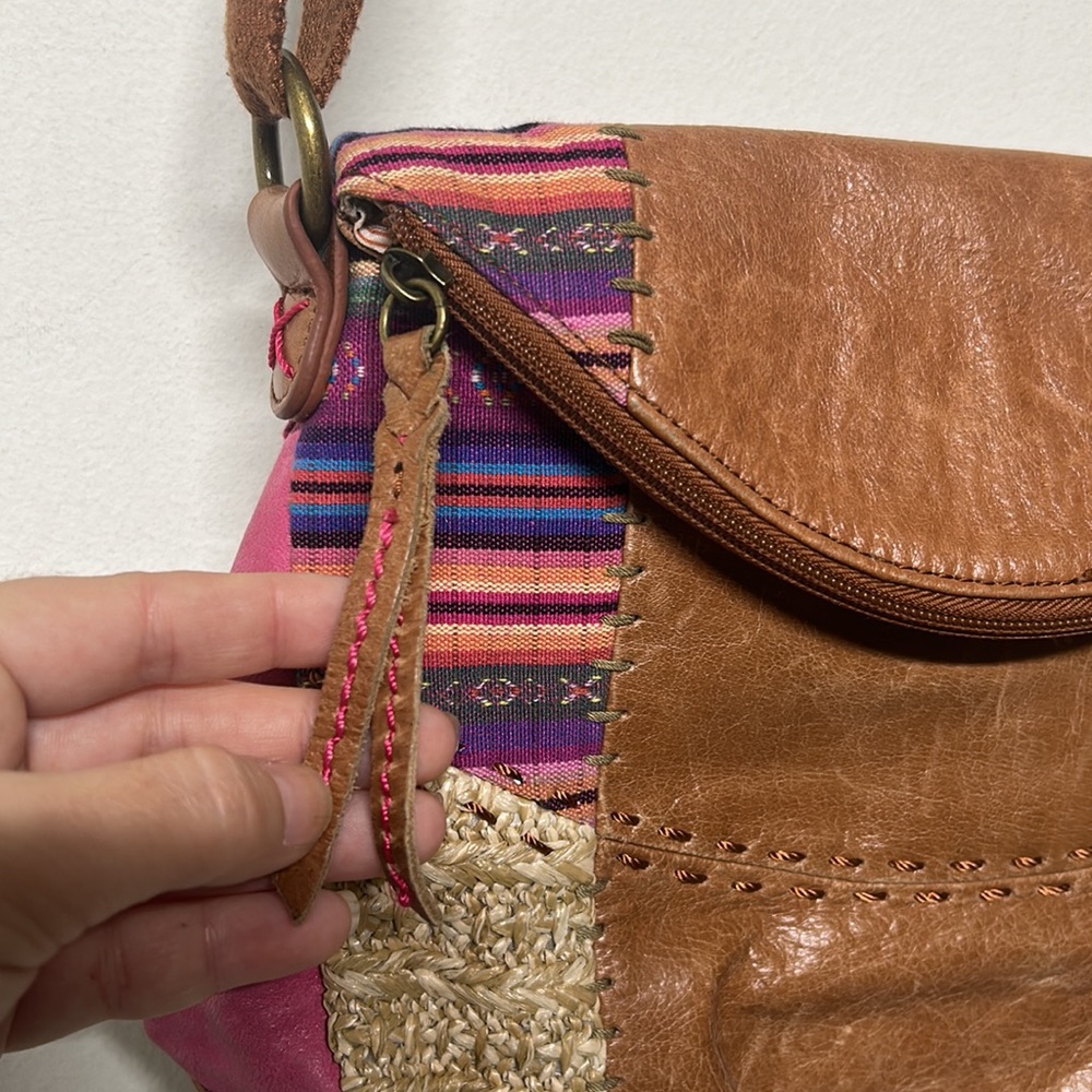 The Sak Boho Leather Patchwork Bag - image 3